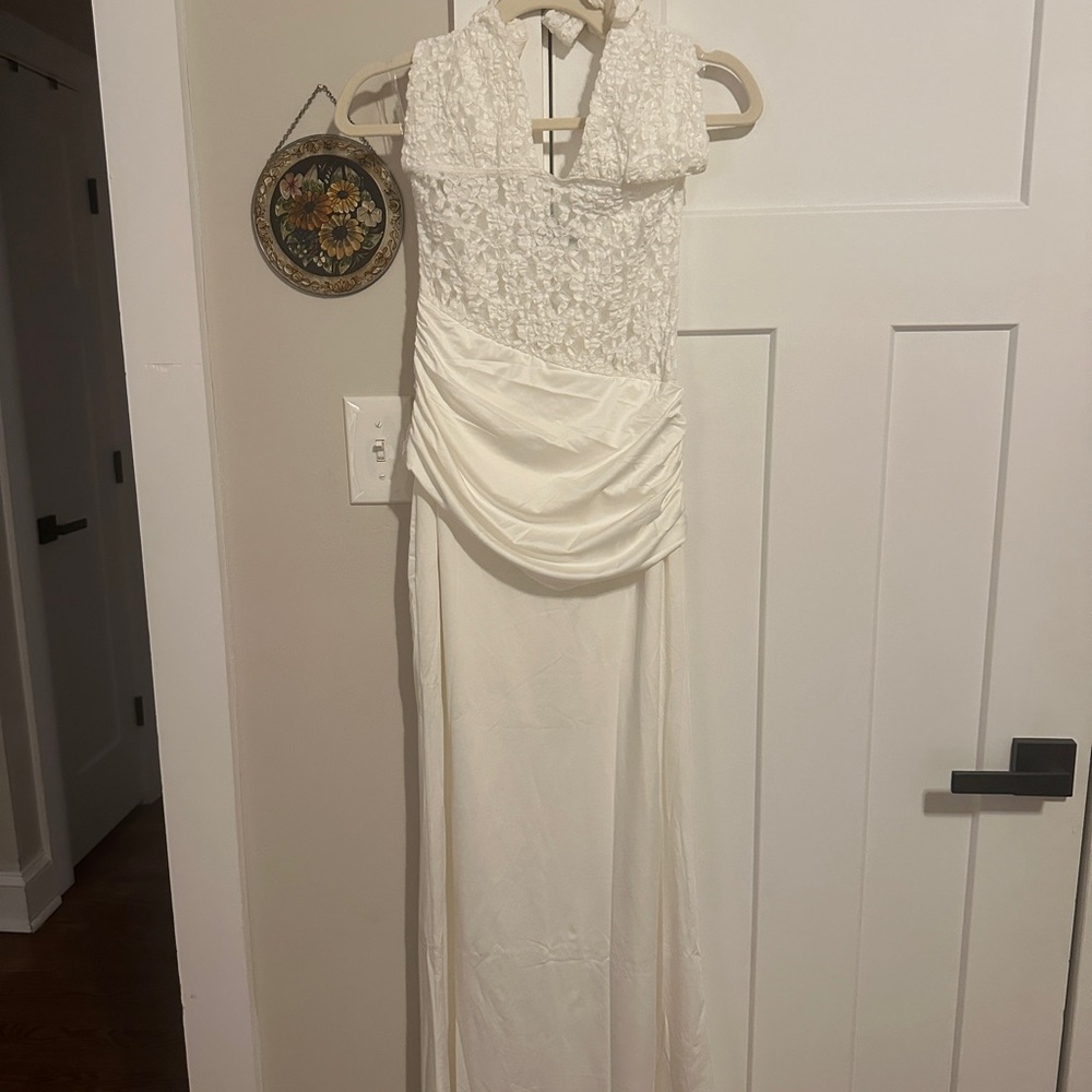 Peppermayo White Lace Halter Maxi Dress - Picture 4 of 4